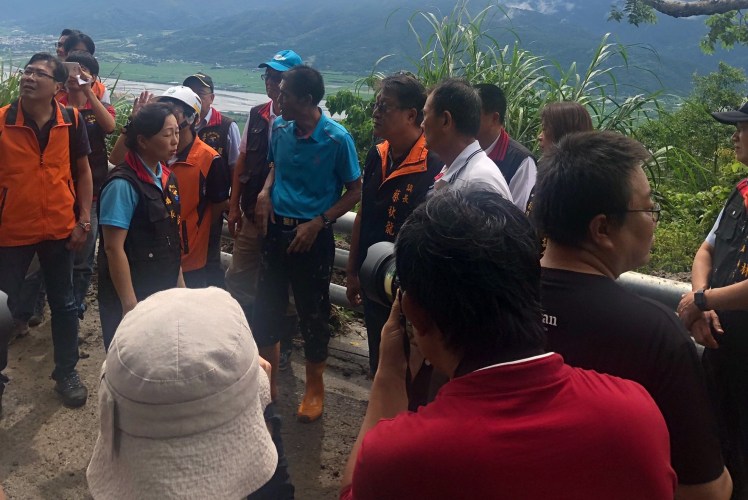 108.08.25白鹿颱風，玉里鎮長會勘_190825_0007